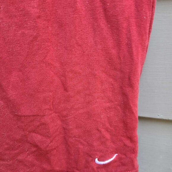 Nike Red Cotton Blend Cropped Work Out Pants size Large - Picture 7 of 8